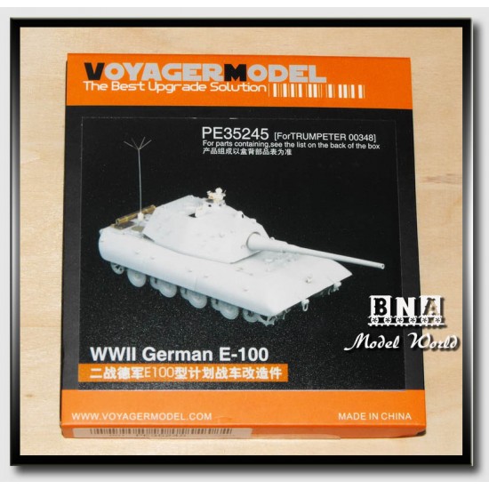 Upgrade Set for 1/35 WWII German E-100 Super Heavy Tank for Trumpeter kit #00384