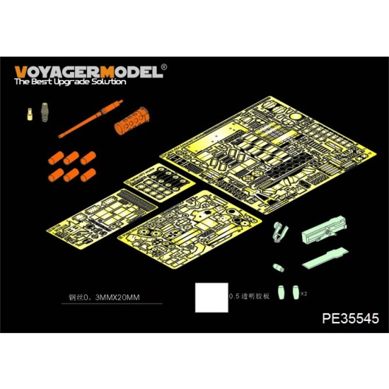 1/35 Modern Italian Army Puma 4x4 Armoured Vehicle Detail Set for Trumpeter kit #05525