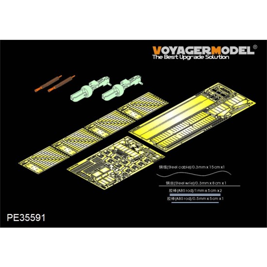 1/35 WWII German PzKpfw.35(t) Detail-up set (w/MG Barrels) for Academy 13280 kit