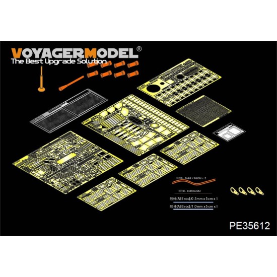 1/35 T-80U Soviet/Russian Main Battle Tank Detail Set for Xact Model XS35001