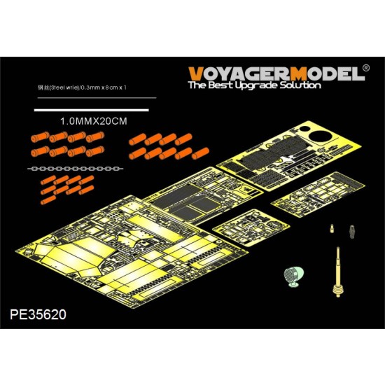 1/35 Modern Norwegian NM-116 Detail Set (Smoke Discharger Incl) for AFV Club 35S82