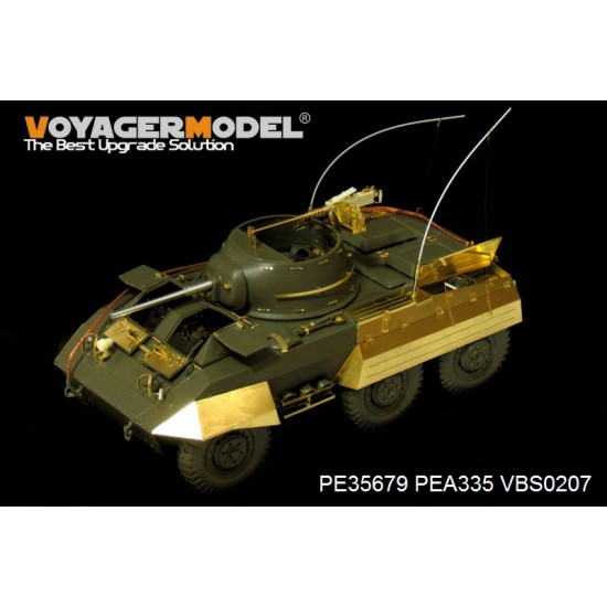 1/35 US M8 Light Armoured Car Detail Set (incl Gun Barrel &Antenna Base) for Tamiya #35228