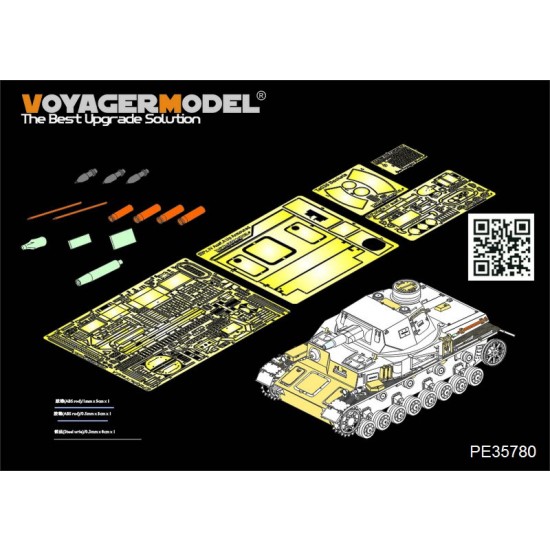 1/35 WWII German PzKpfw.IV Ausf.A Basic Detail Set for Dragon kits #6747/6816