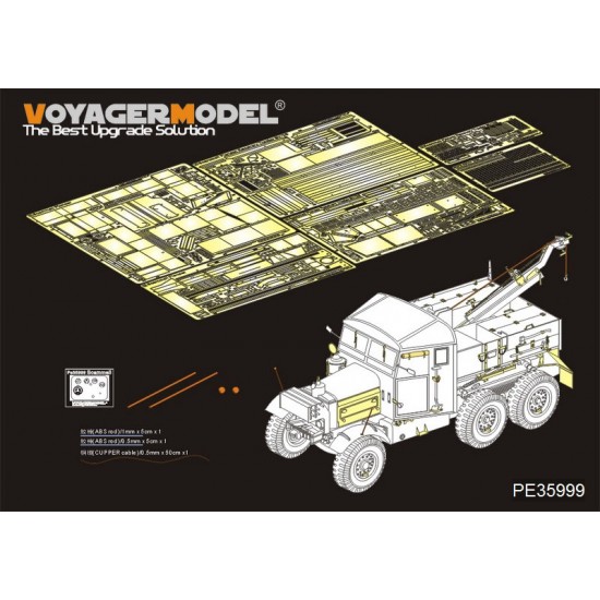 1/35 WWII British Scammell Pioneer Recovery Tractor SV/2S Detail Set for Thunder Model #35201