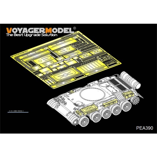 1/35 Russian Medium Tank T-54 B Late Type Stowage Bins for Takom kit #2055