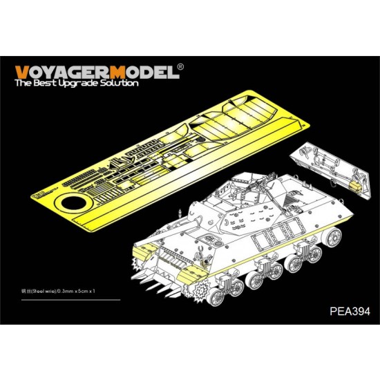 1/35 US Tank Destroyer M10 Mid Production Track Covers & Additional Parts for Tamiya 35350