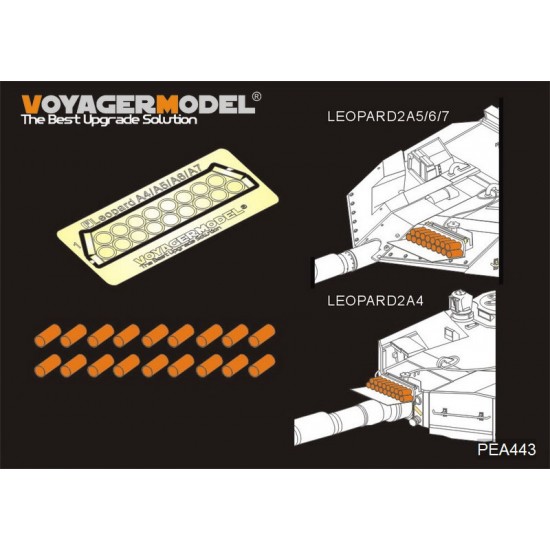 1/35 Modern German Leopard 2A4/A5/A6/A7 Simulated Main Gun Combat Effectiveness Device