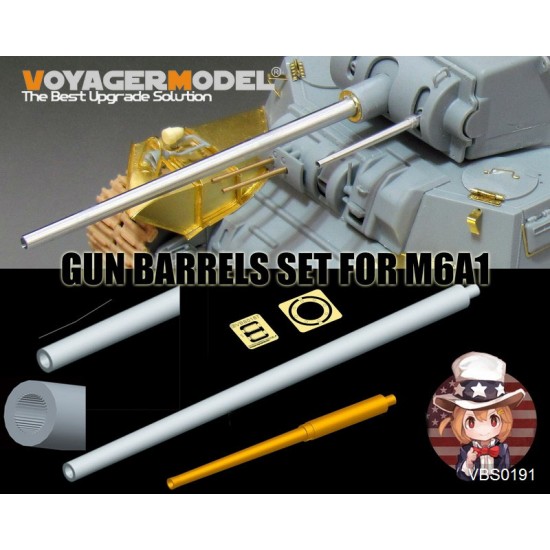 1/35 WWII US M6A1 Gun Barrels for Dragon #6789 kit (2pcs)