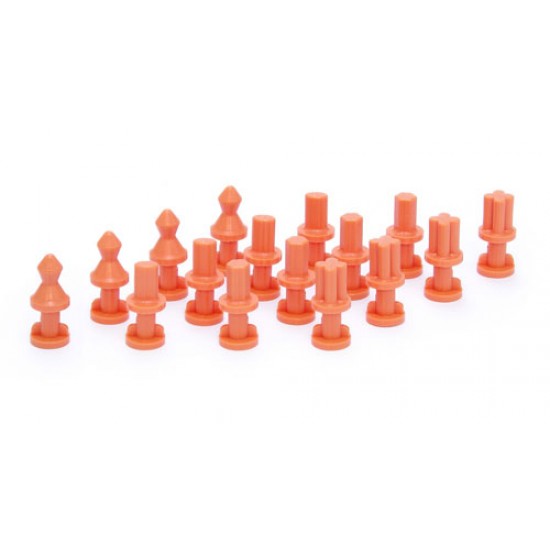 Hold & Guide Dowel Pin for Silicone Rubber Mold (M) Orange