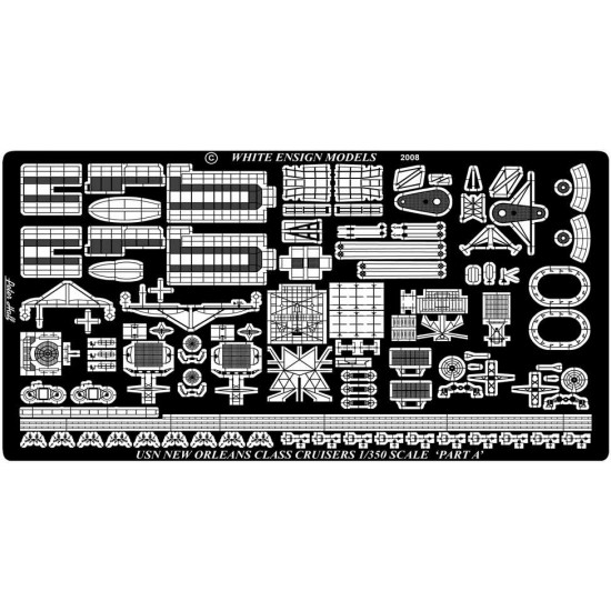 1/350 USS San Francisco & New Orleans Cruisers Detail-up Set for Trumpeter kits