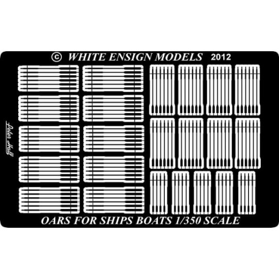 1/350 Oars for Ships' Boats (124 oars in 3 different sizes)