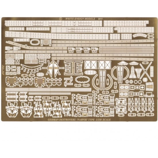 1/350 German Destroyer Z-25/Z-30/Z-43 Detail Set for Trumpeter/Dragon kits