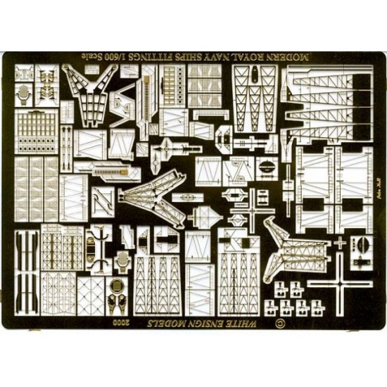 1/600 Ultimate Post-War Royal Navy Photo-etched parts Set 1 for Airfix kit