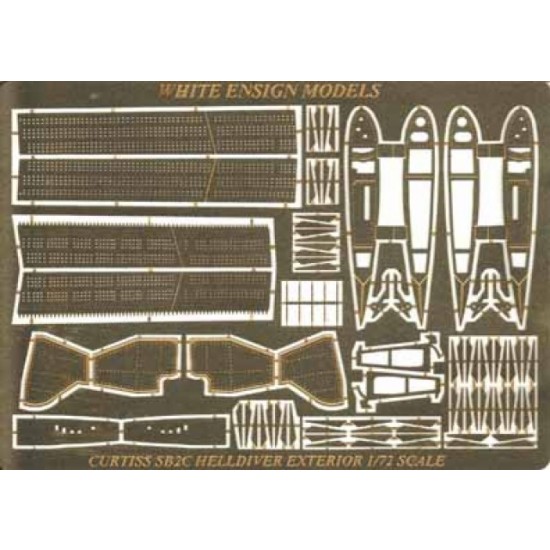 1/72 SB2C Helldiver Exterior Detail-up Set for Revell/Matchbox kit (1 Photo-Etched Sheet)