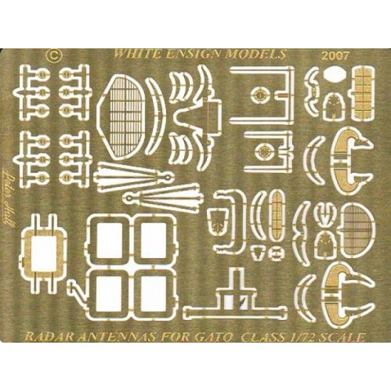 1/72 Gato Class Radars & Antennas Photo-etched set for Revell kit