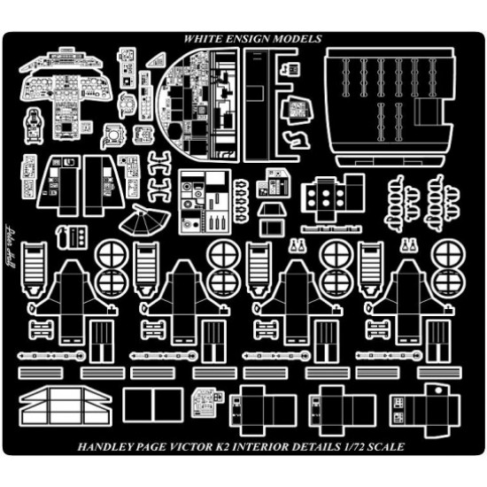 1/72 Handley-Page Victor K2 Interior Detail-up Set for Airfix kit (1 Photo-Etched Sheet)