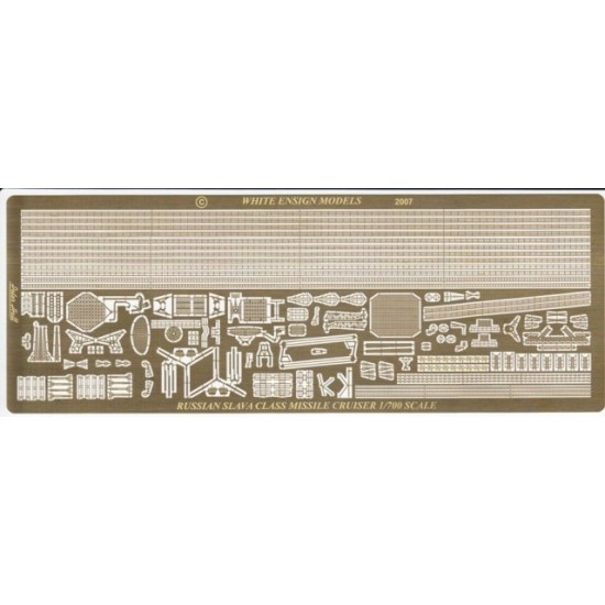 1/700 Slava Class Cruiser Detail-up Set for Trumpeter/Combrig kit (1 Photo-Etched Sheet)