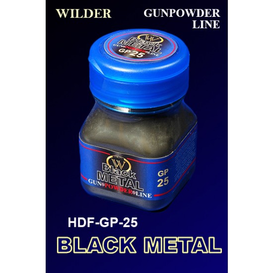 Gunpowder Line Black Metal Pigments Powders (50ml)
