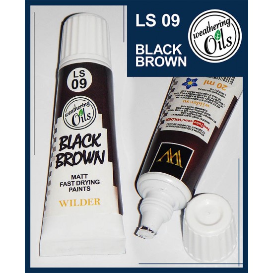 Weathering Oil Paint - Black Brown (20ml)