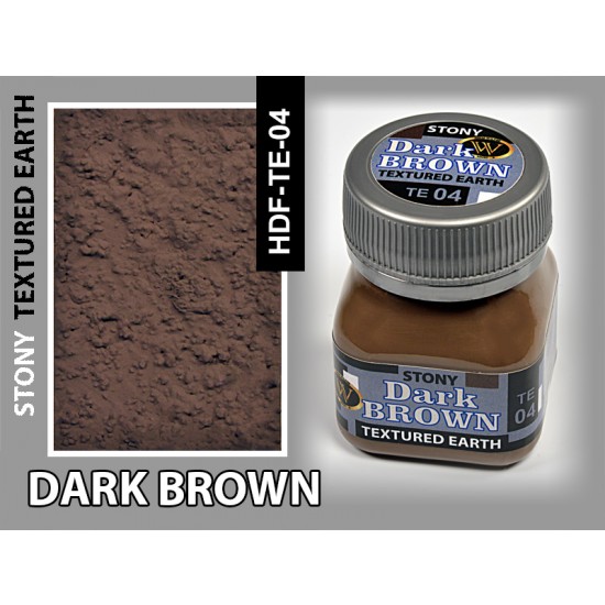 Dark Brown Earth Stony Texturing (50ml) 