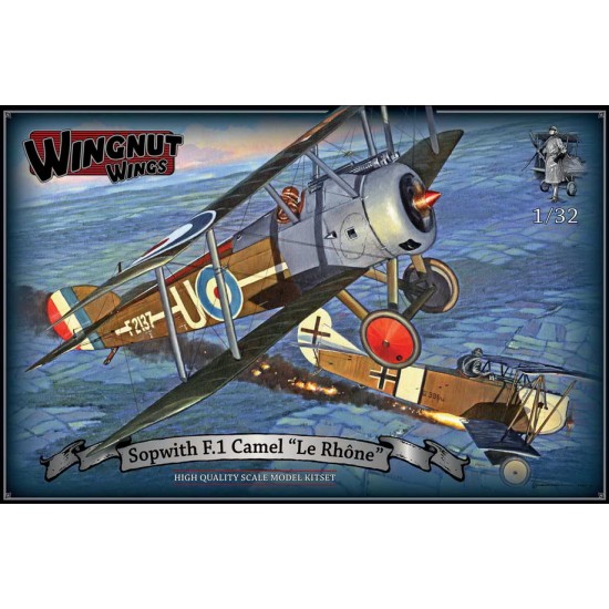 1/32 WWI Sopwith F.1 Camel "Le Rhone" Biplane Fighter 1917-1919