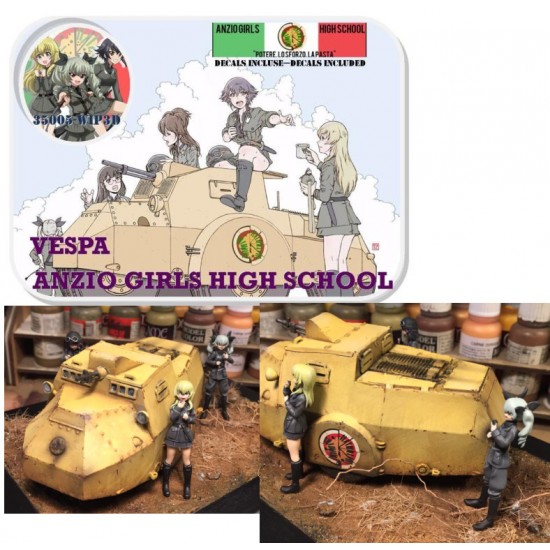 1/35 Vespa Caproni 'Anzio High School' Ver [Girls und Panzer] (girl figures Not included)