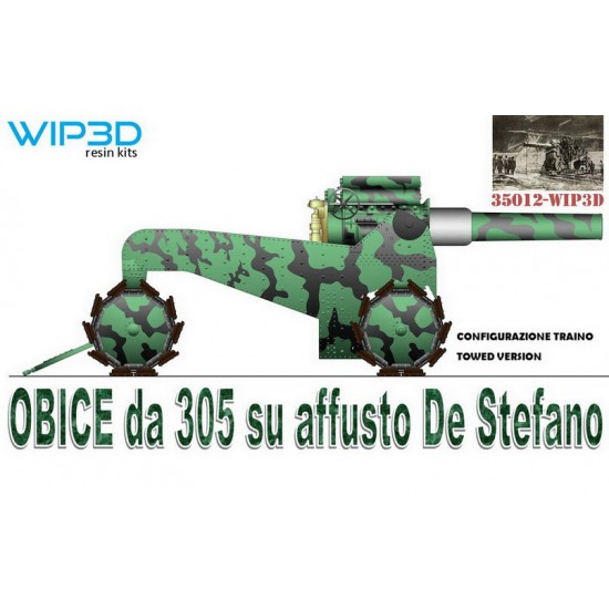 1/35 Obice Da 305 Su Affusto De Stefano Howitzer TOW Version