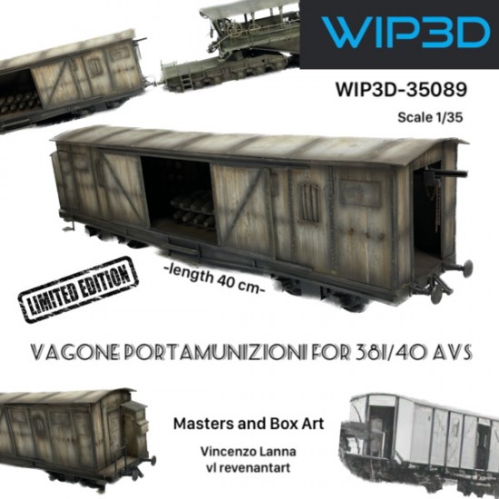 1/35 Ammunition Carrier Wagon Resin kit