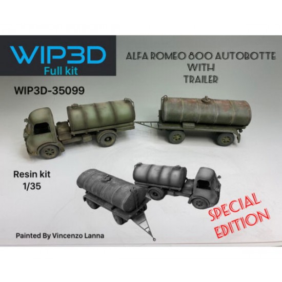 1/35 Alfa Romeo 800 Autobotte with Trailer