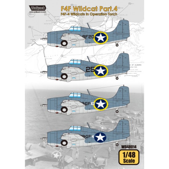 1/48 US Navy F4F-4 Wildcats in Operation Torch (Decals Part 4)