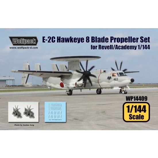 1/144 E-2C Hawkeye 8 Blade Propeller set for Revell/Academy kits
