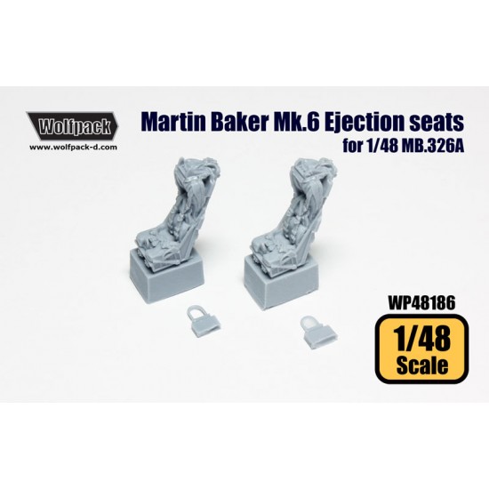 1/48 Martin Baker Mk.6 Ejection Seats for Italeri MB.326A kit (2 seats)