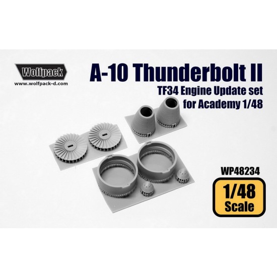 1/48 Fairchild Republic A-10 Thunderbolt II TF34 Engine Update Detail set for Academy