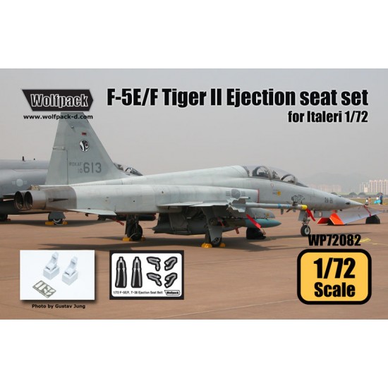 1/72 F-5E/F Tiger II Ejection Seats for Italeri (2 resin parts+PE)