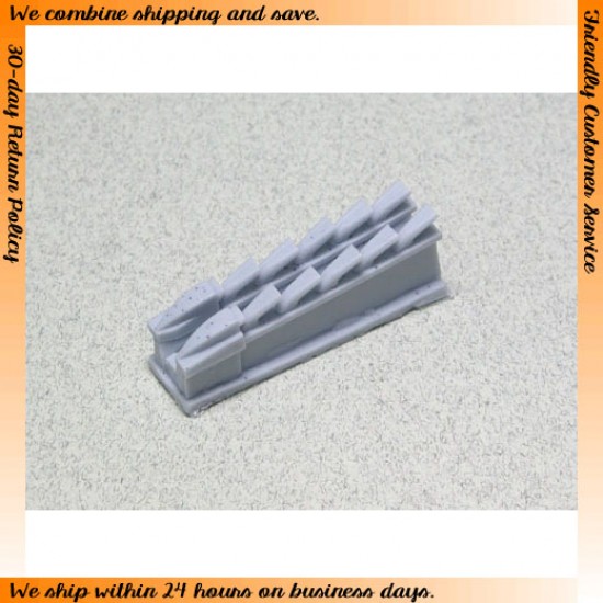 1/32 Ki61-I Hien Exhaust set for Hasegawa kit (2 Resin pcs)