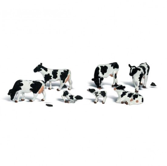HO Scale Holstein Cows