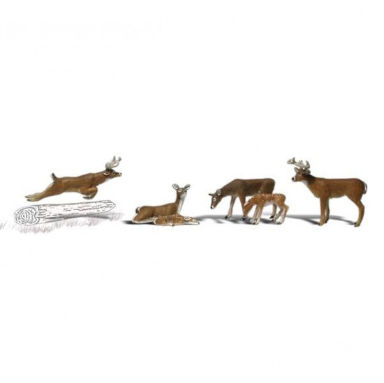 HO Scale Deer (6pcs)