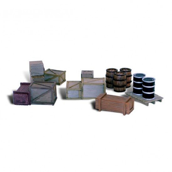 O Scale Assorted Wooden Crates