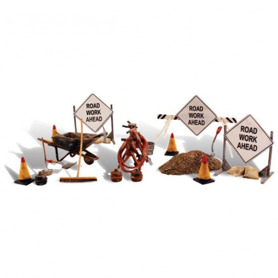 O Scale US Road Crew Tools and Supplies
