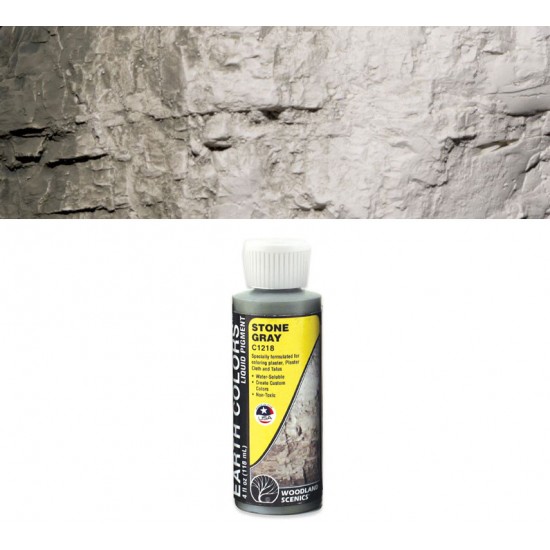 Earth Colours Liquid Pigment/Terrain Paint - Stone Gray (4 fl oz/118ml)
