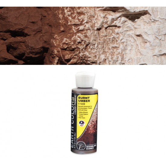 Earth Colours Liquid Pigment/Terrain Paint - Burnt Umber (4 fl oz/118ml)