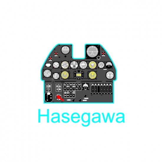 1/32 P-40 E Instrument Panel for Hasegawa kits