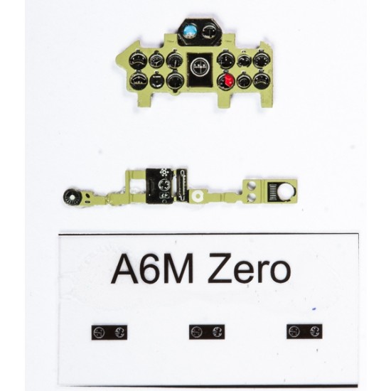 1/72 A6M2 Zero (Nakajima Green) Instrument Panel for Airfix/Hasegawa/Tamiya