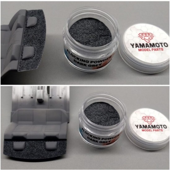 Grey Flocking Powder Flocking Powder Dark Grey (25ml/7g) Yamamoto YMP-FP003