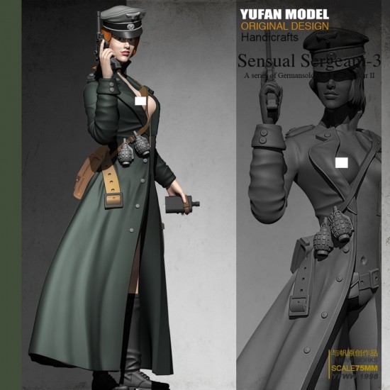 1/24 WWII German Female Officer (fantasy)