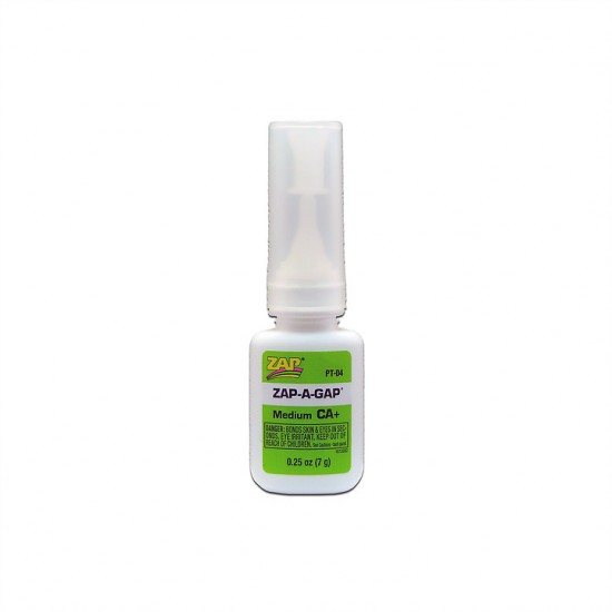 Zap-A-Gap CA+ Super Glue Medium Viscosity (0.25 oz / 7 g)
