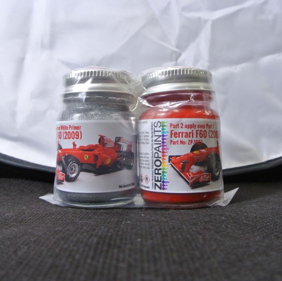 Ferrari/Maserati Paint - Rosso Formula 1 F60 2009 - 2x30ml (2 Coat Metallic)