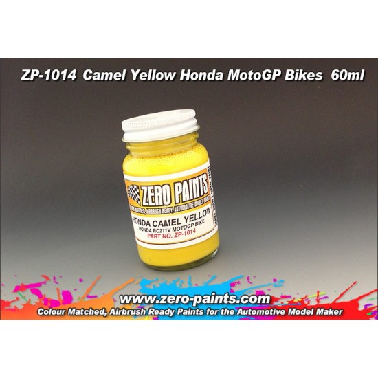 Camel Yellow Honda MotoGP Bikes 60ml