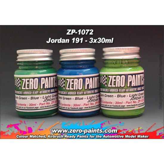 Jordan 191 Formula 1 Paint Set 3x30ml