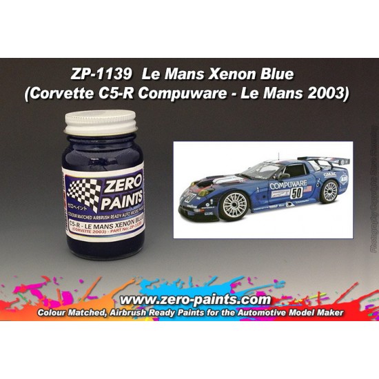 Corvette C5-R Le Mans Xenon Blue Paint 2003 for Revell kits 60ml
